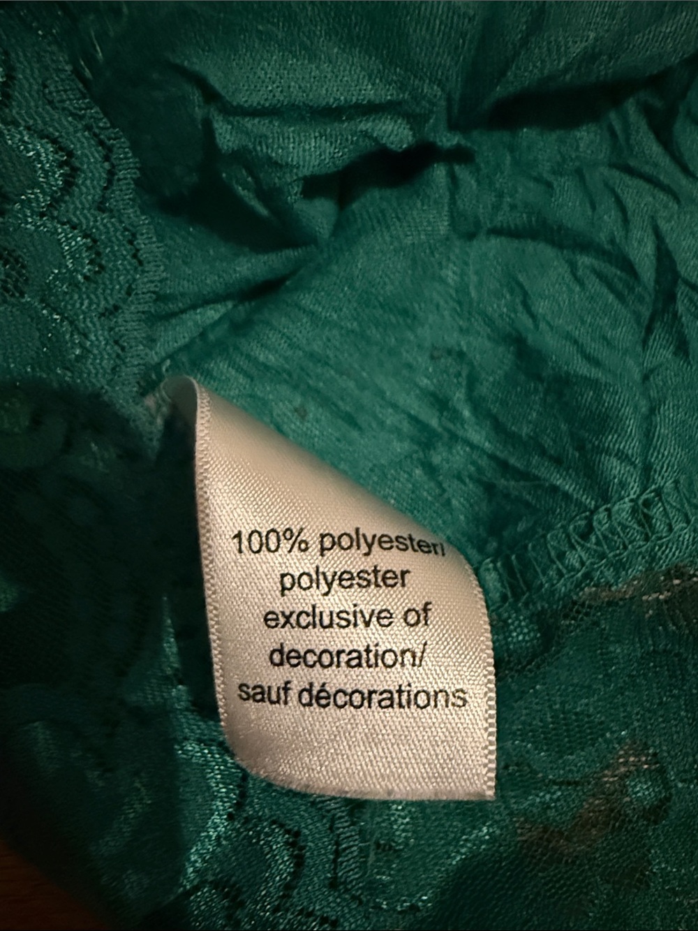 Maurices Emerald Green Lace-Trim Satin Camisole - Picture 4 of 6